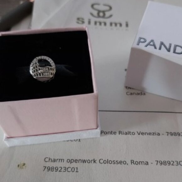 Authentic PANDORA Sterling Silver *Country Edition* Rome Colosseum - Picture 2 of 12